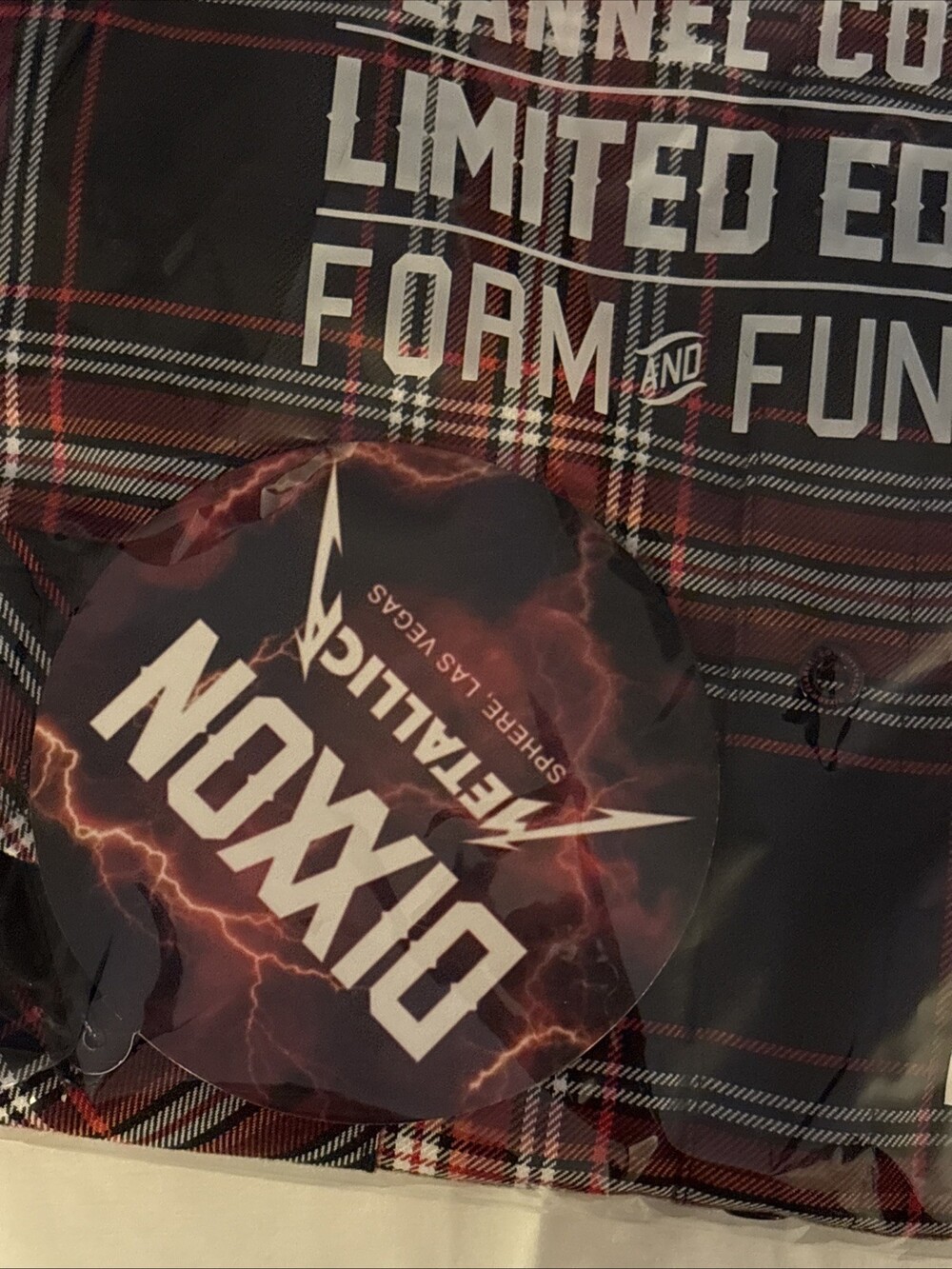 DIXXON Flannel x Metallica Life Burns Faster Men's 2XL Band Collab Button Up New - Picture 3 of 5